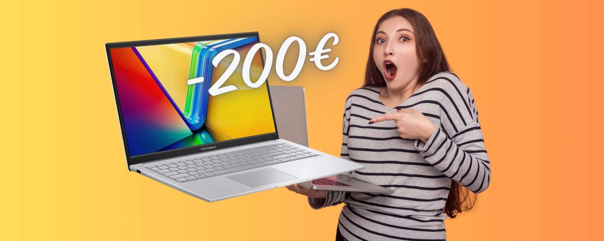 ASUS Vivobook 15: portatile da 15,6 pollici con i5 e SSD da 1TB (-200€)