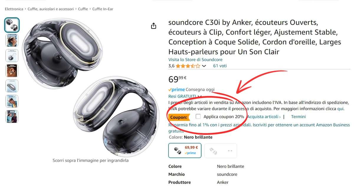 auricolari-wireless-soundcore-c30i-clip-open-ear-sconto-20-coupon