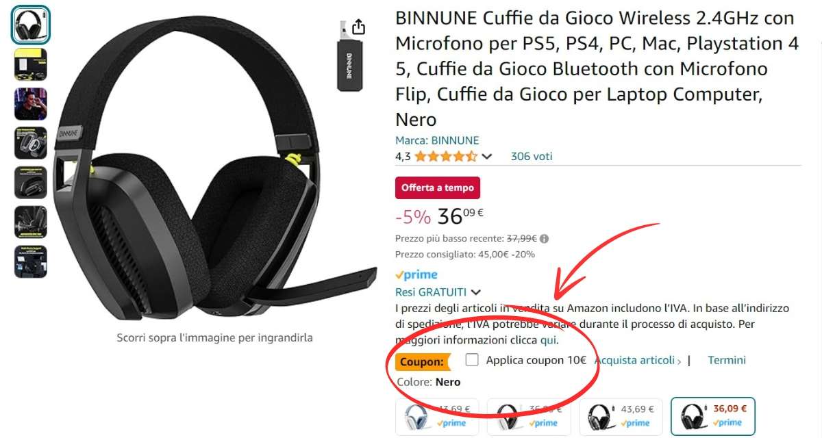 bomba-amazon-cuffie-wireless-gaming-microfono-soli-26e-coupon