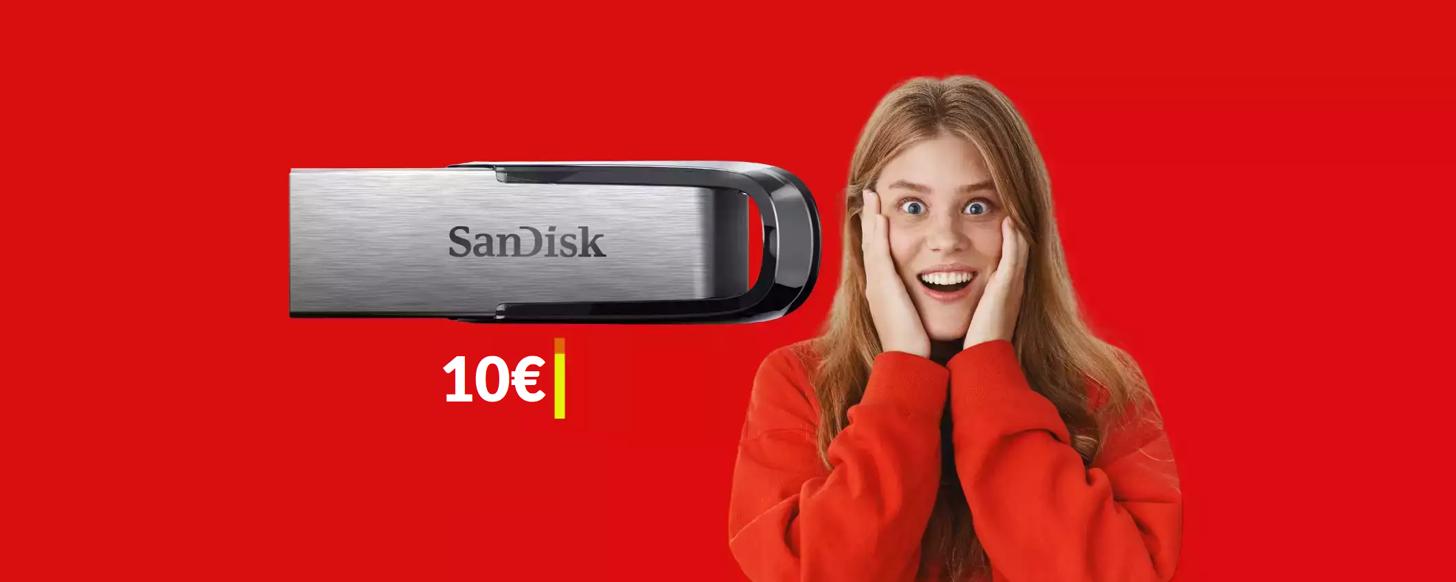 Chiavetta USB 64GB in metallo ad appena 10€: veloce e resistente