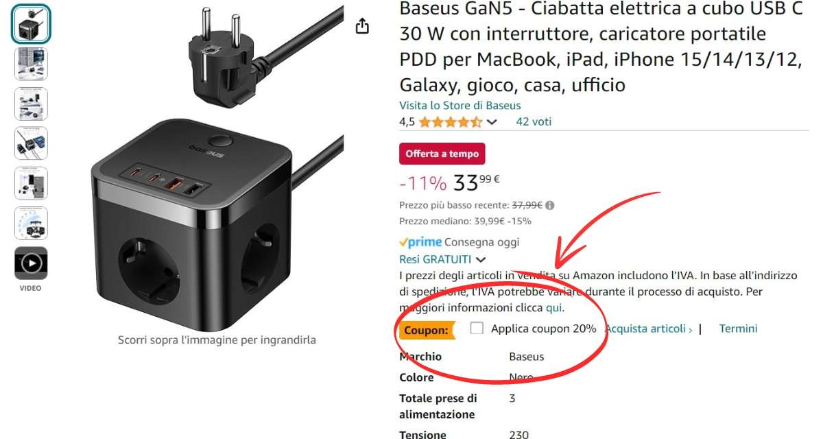 ciabatta-cubo-30w-3-prese-4-usb-genialata-salva-spazio-27e-coupon