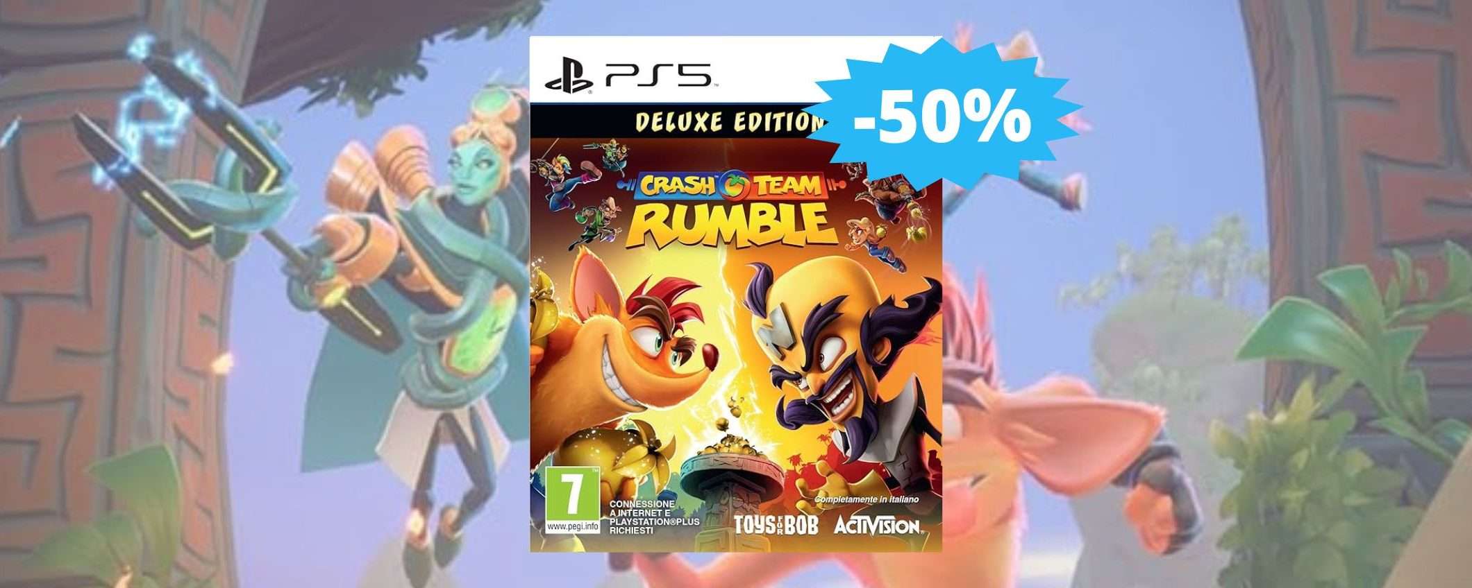 Crash Team Rumble per PS5: prezzo BOMBA su Amazon (-50%)