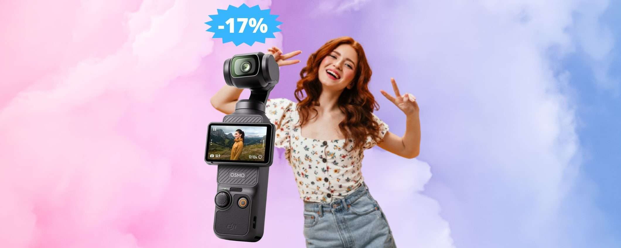 DJI Osmo Pocket 3: sconto IMPERDIBILE del 17% su Amazon