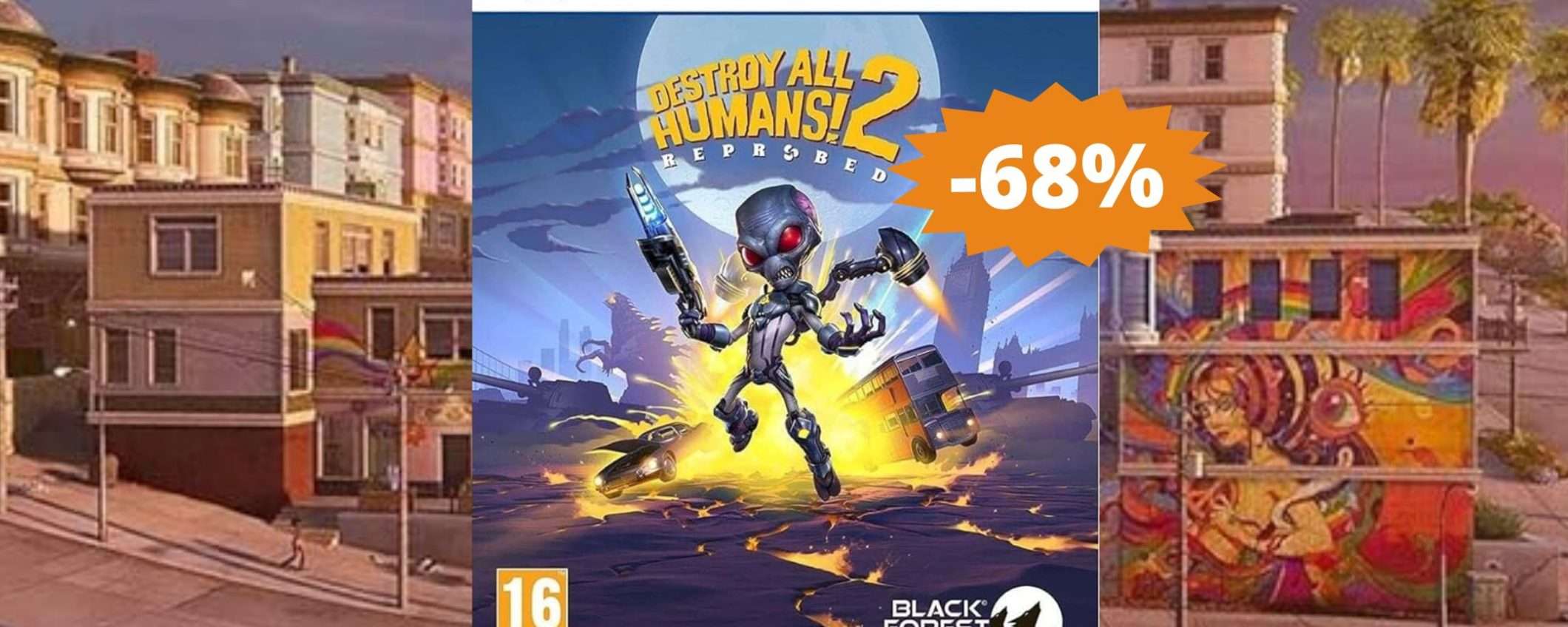 Destroy All Humans! 2 per PS5: CROLLO del prezzo su Amazon (-68%)