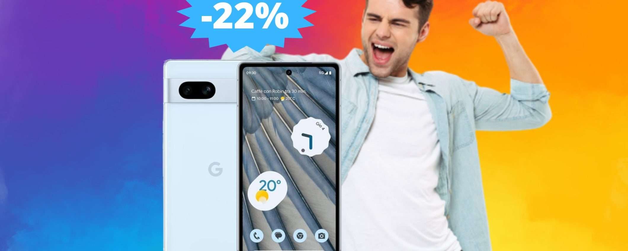 Google Pixel 7a: sconto ESCLUSIVO del 22% su Amazon