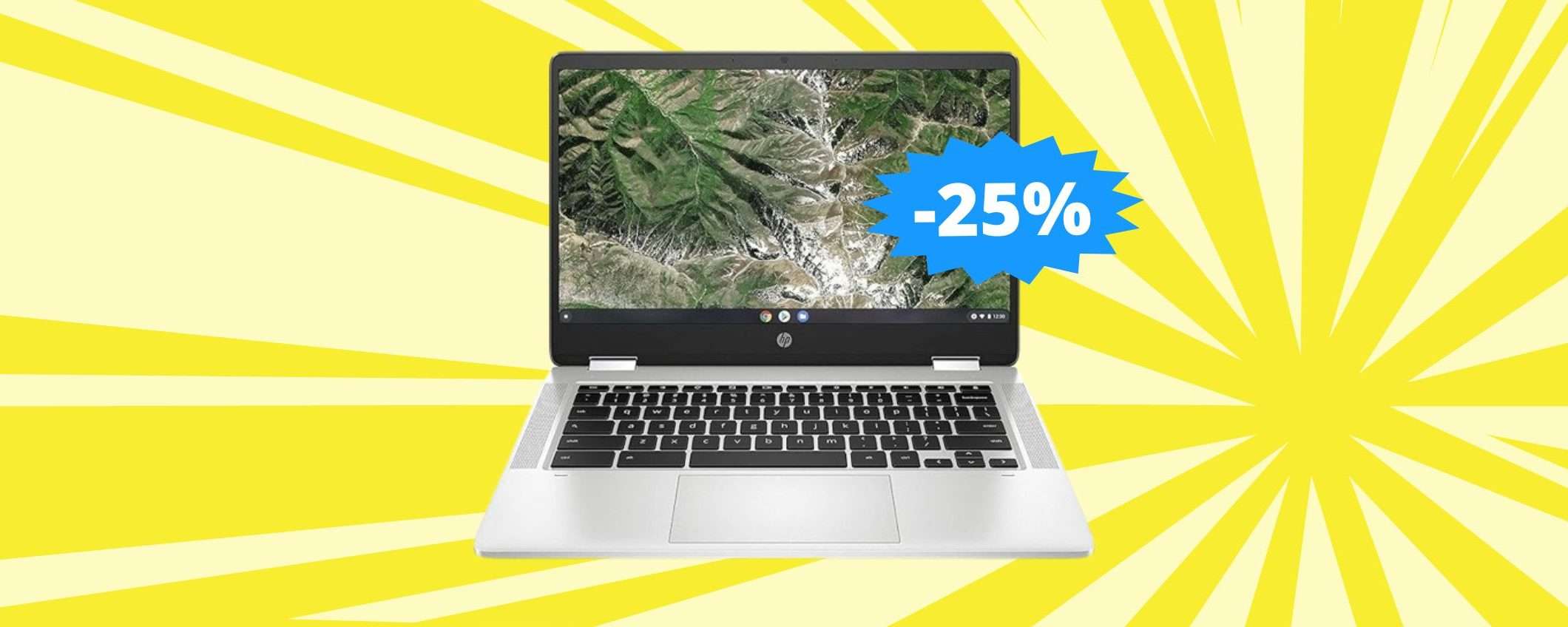 HP Chromebook x360: sconto EPICO del 25% su Amazon