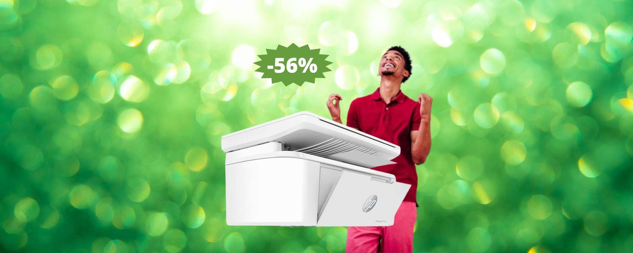 Stampante HP LaserJet M140w: sconto FOLLE del 56%