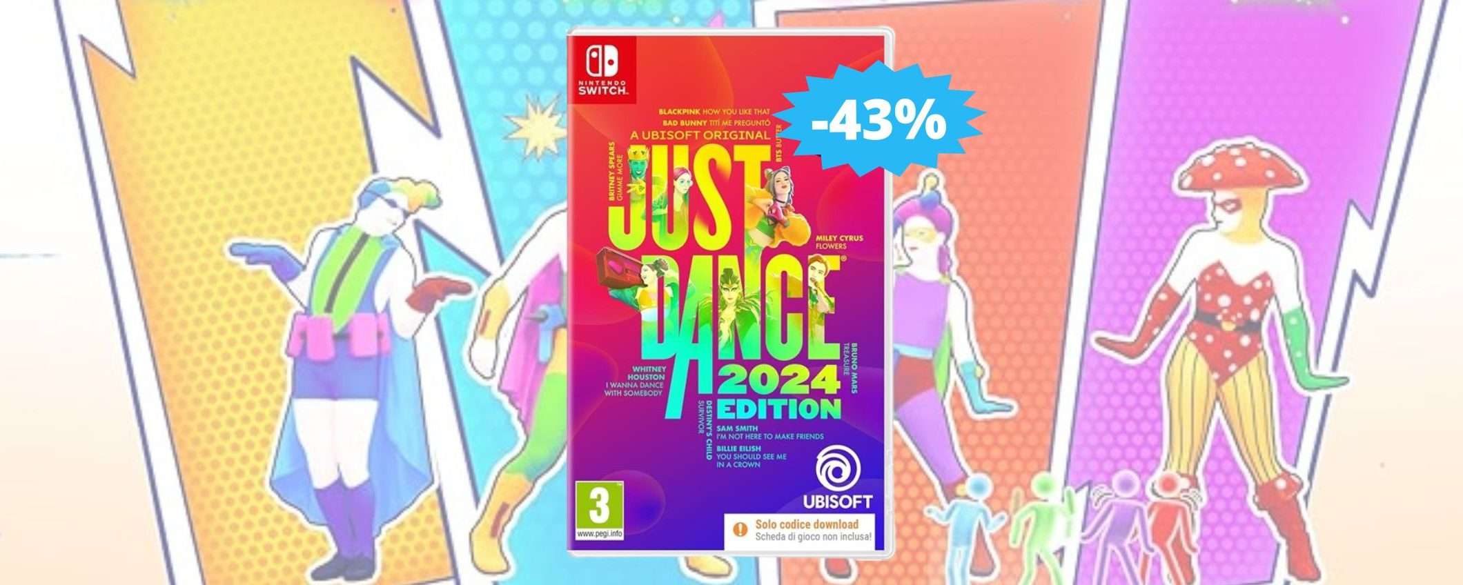 Just Dance 2024: puro DIVERTIMENTO in MEGA sconto (-43%)