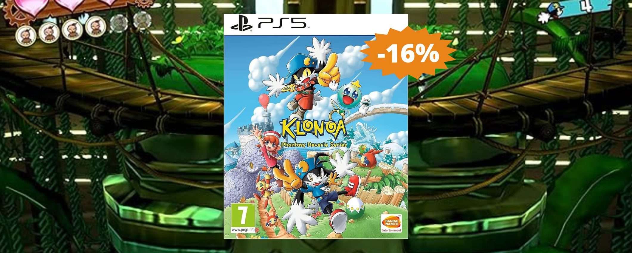 Klonoa Phantasy Reverie Series per PS5: SUPER sconto del 16%