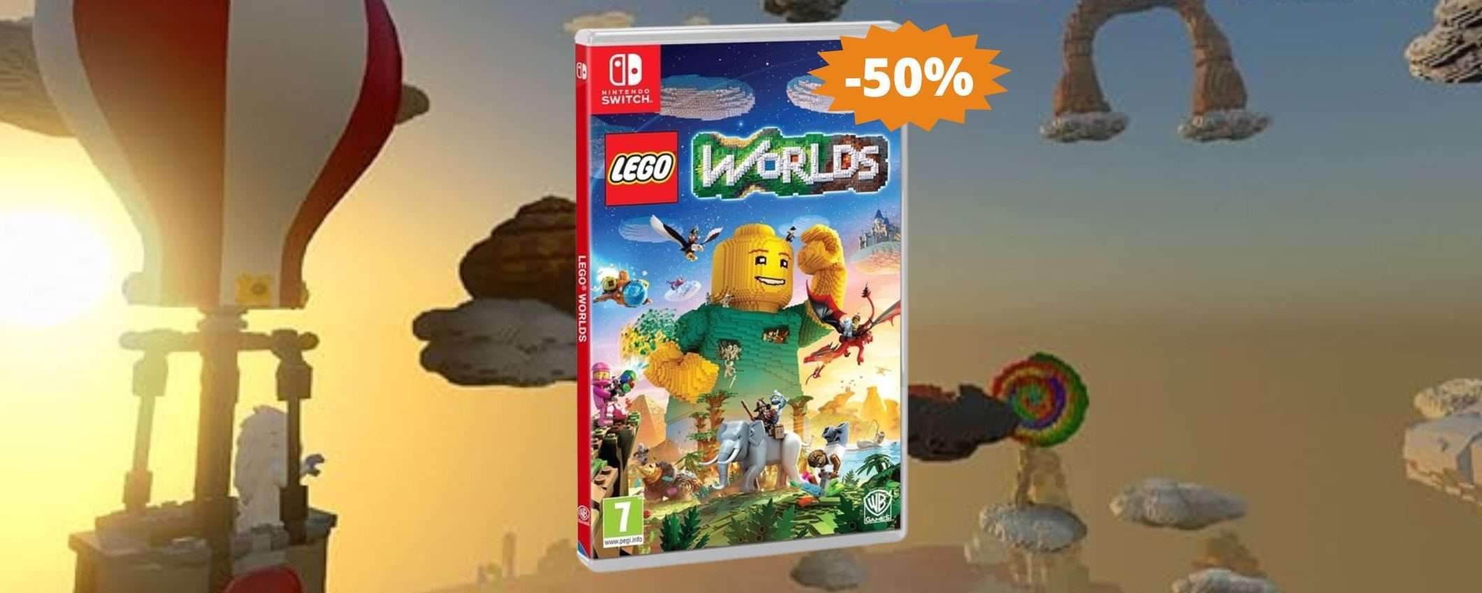 Lego Worlds per Nintendo Switch: sconto FOLLE del 50%