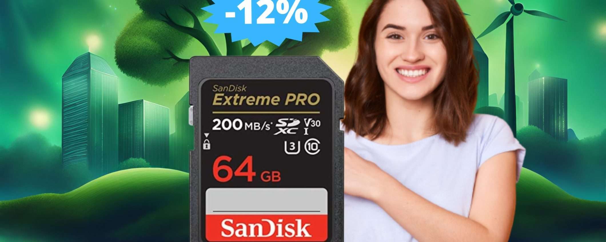 Micro SD SanDisk 64GB Extreme PRO: alta qualità in SCONTO