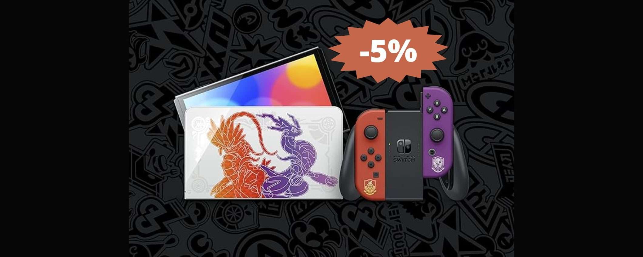 Nintendo Switch OLED Pokémon Scarlatto & Violetto in SCONTO