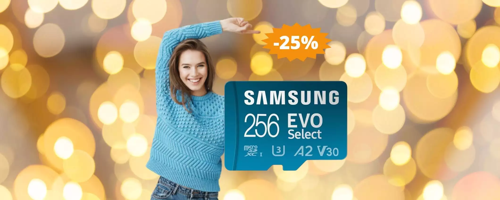 MicroSD Samsung Memorie EVO: sconto EPICO del 25%