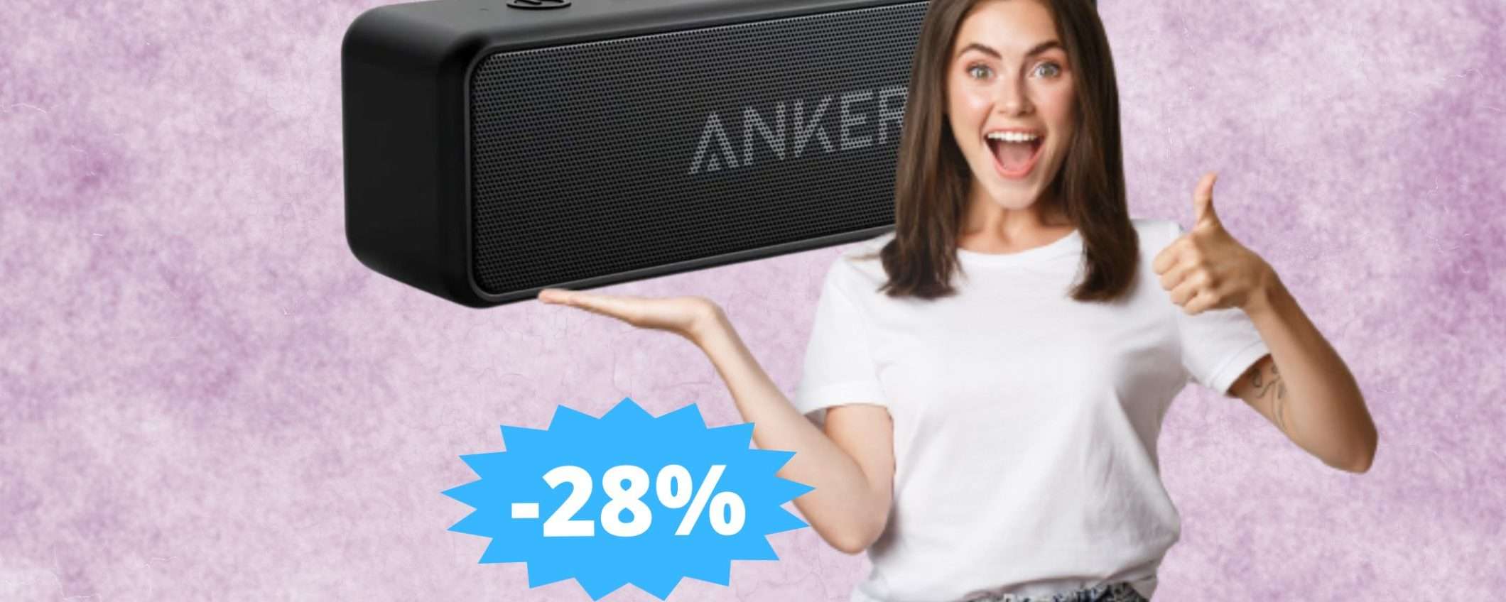 Speaker Anker SoundCore 2: sconto IMBATTIBILE del 28%