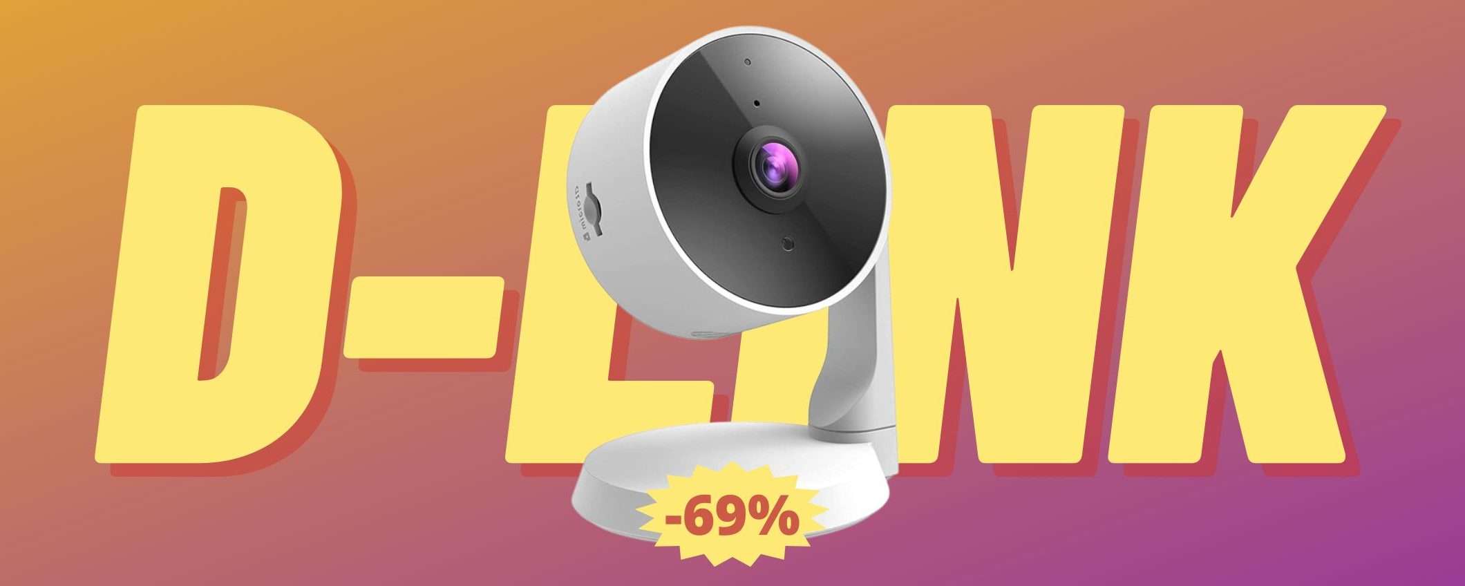 Telecamera per interni D-Link: CROLLO del prezzo su Amazon (-69%)