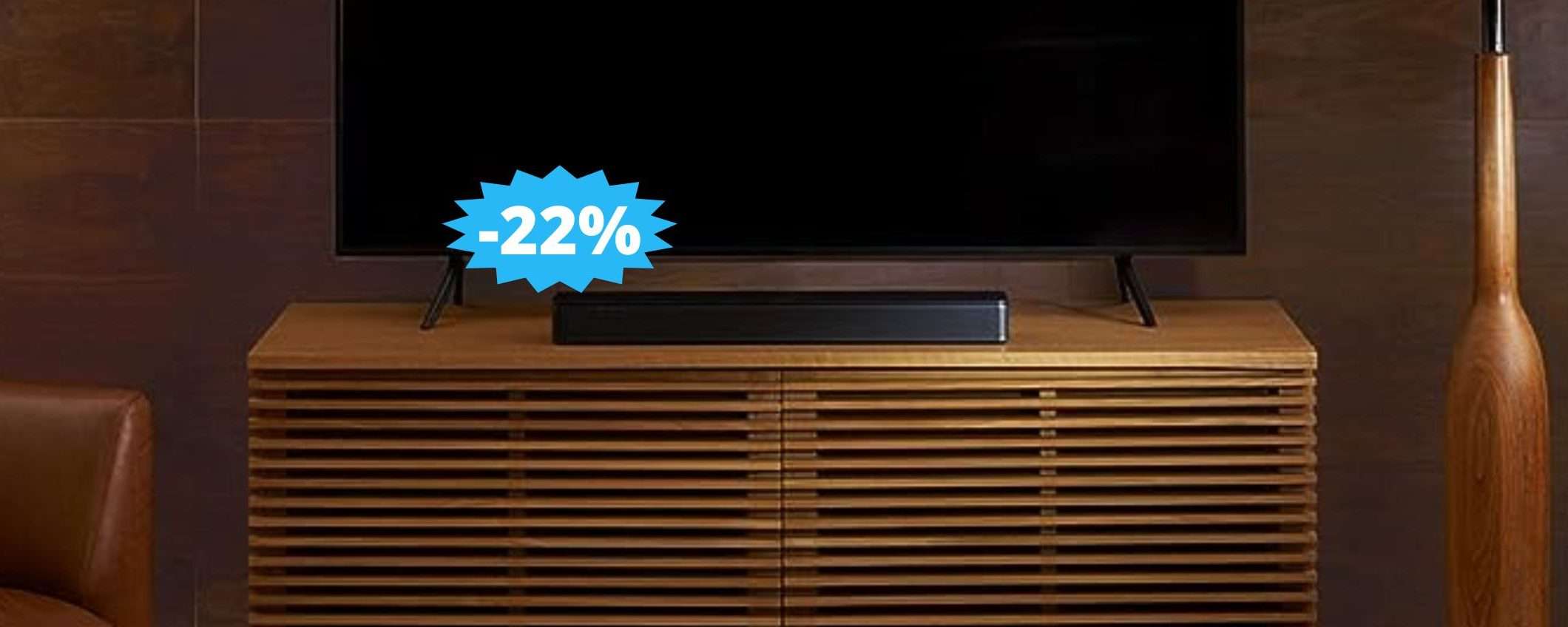 Soundbar Bose: sconto IMPERDIBILE del 22% su Amazon