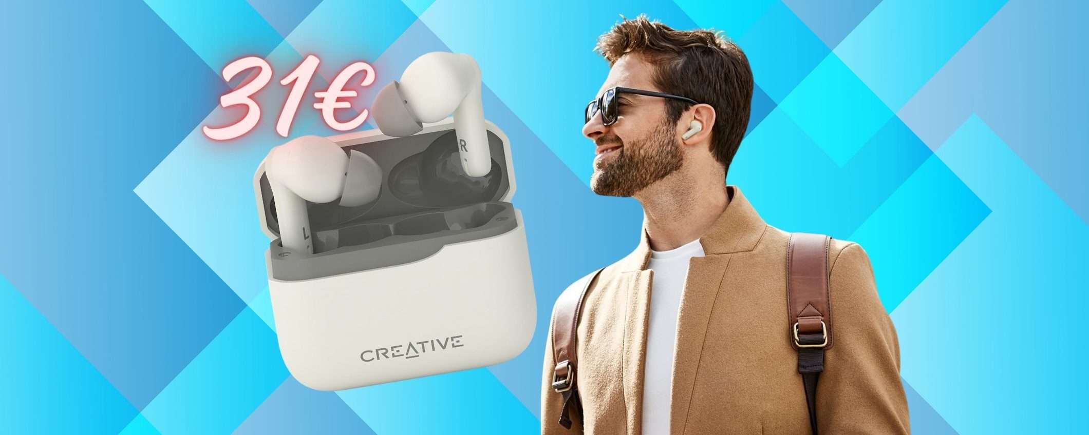 CREATIVE Zen Air Plus: auricolari TOP con cancellazione rumore a 31€