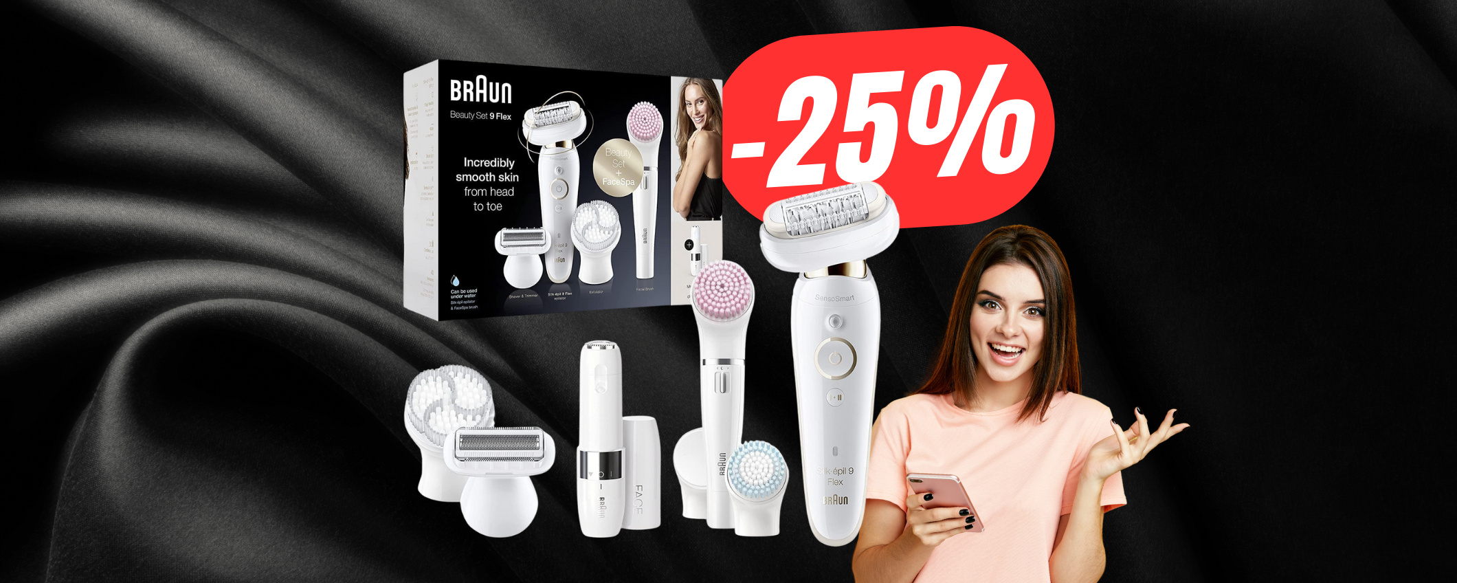 Il set Braun definitivo per l'EPILAZIONE precipita a 152€ grazie allo sconto Amazon!