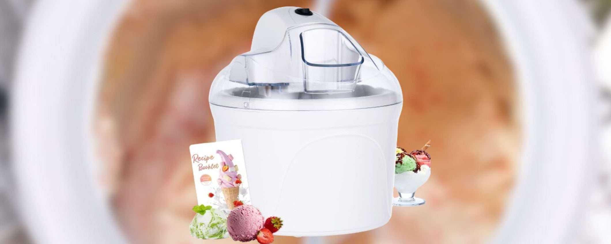 Gelatiera elettrica a 29€ su Amazon: gelato BUONISSIMO e facile da preparare