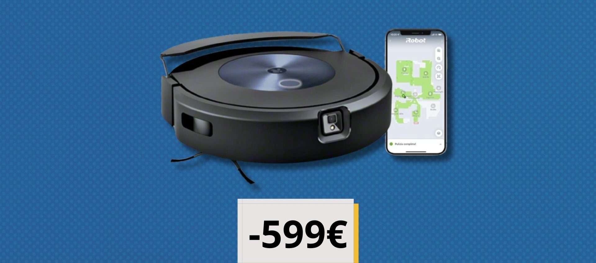 iRobot Roomba Combo J7+, maxi-sconto di 200€: pavimenti splendenti senza sforzo