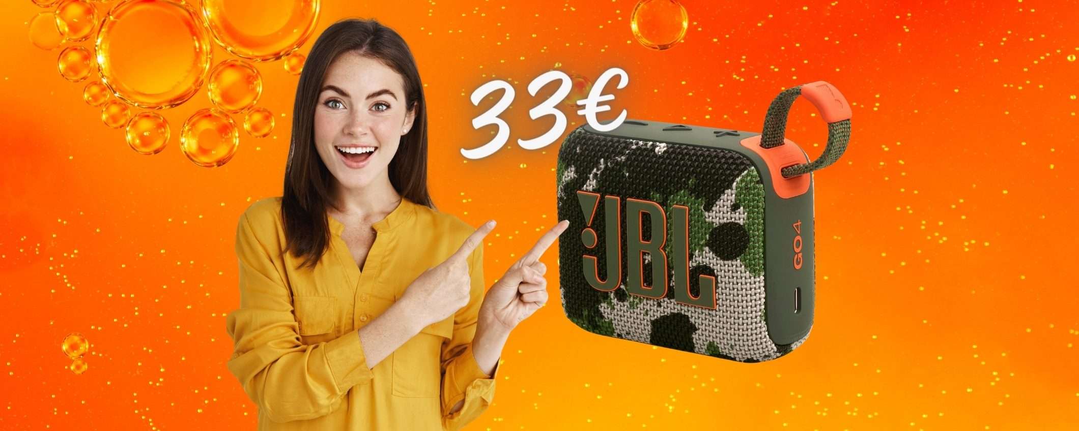 JBL GO 4 al MINIMO STORICO su Amazon, ora solo 33€ circa ed è TUO