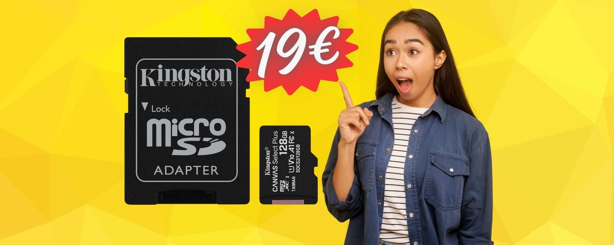 Kingston Canvas Select Plus: microSD da 128GB a 19€ è un AFFARE