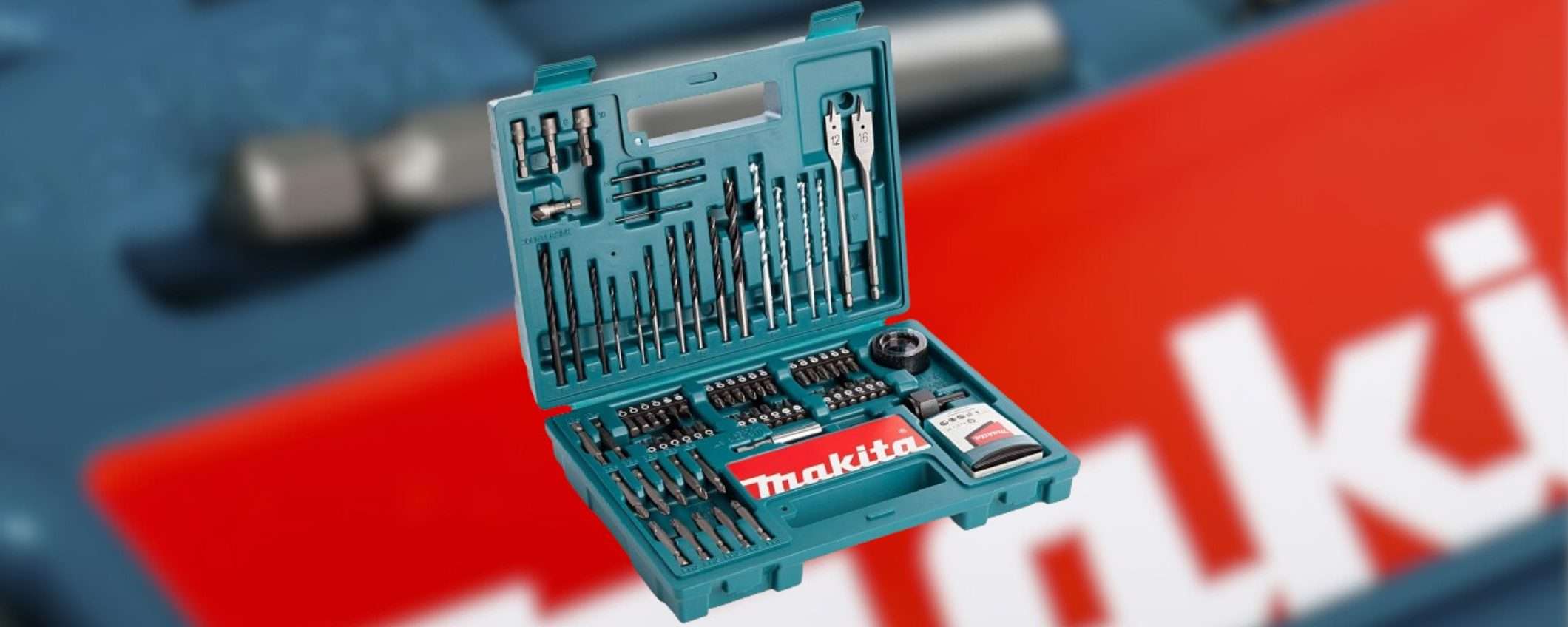 Makita SVENDE TUTTO su Amazon: sconto 49% per il SUPER kit 100 in 1 (27€)