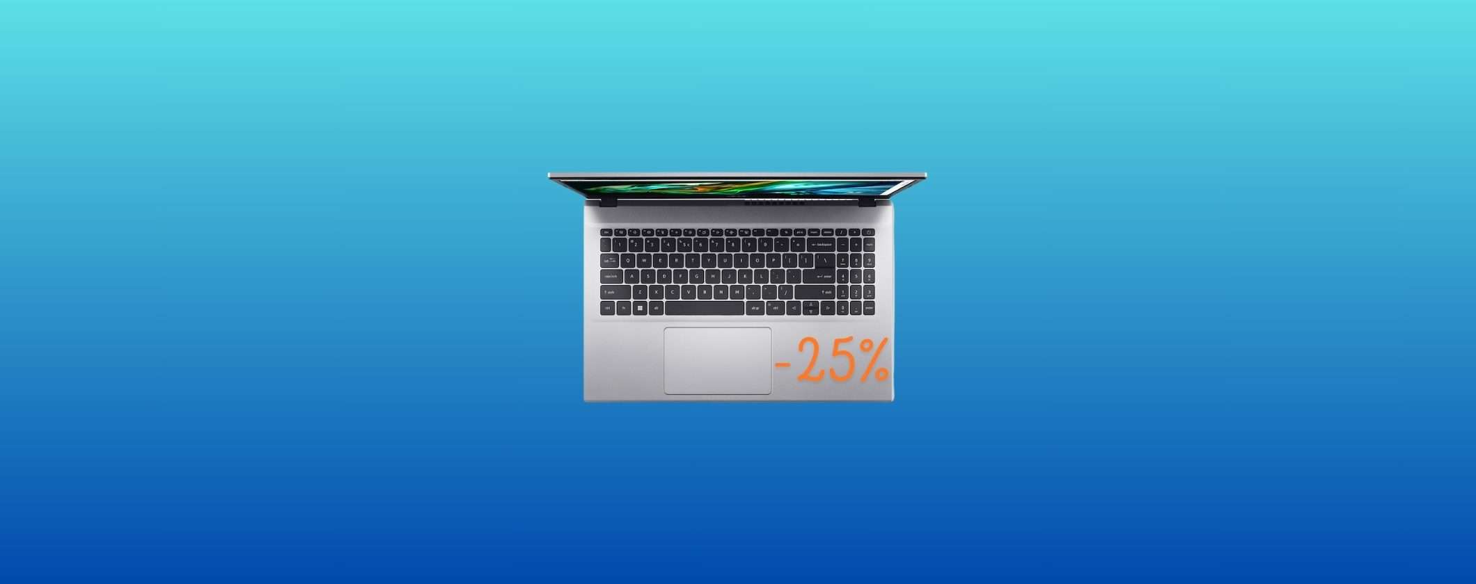 Laptop Acer Aspire 3 è tuo al 25% di SCONTO su Unieuro