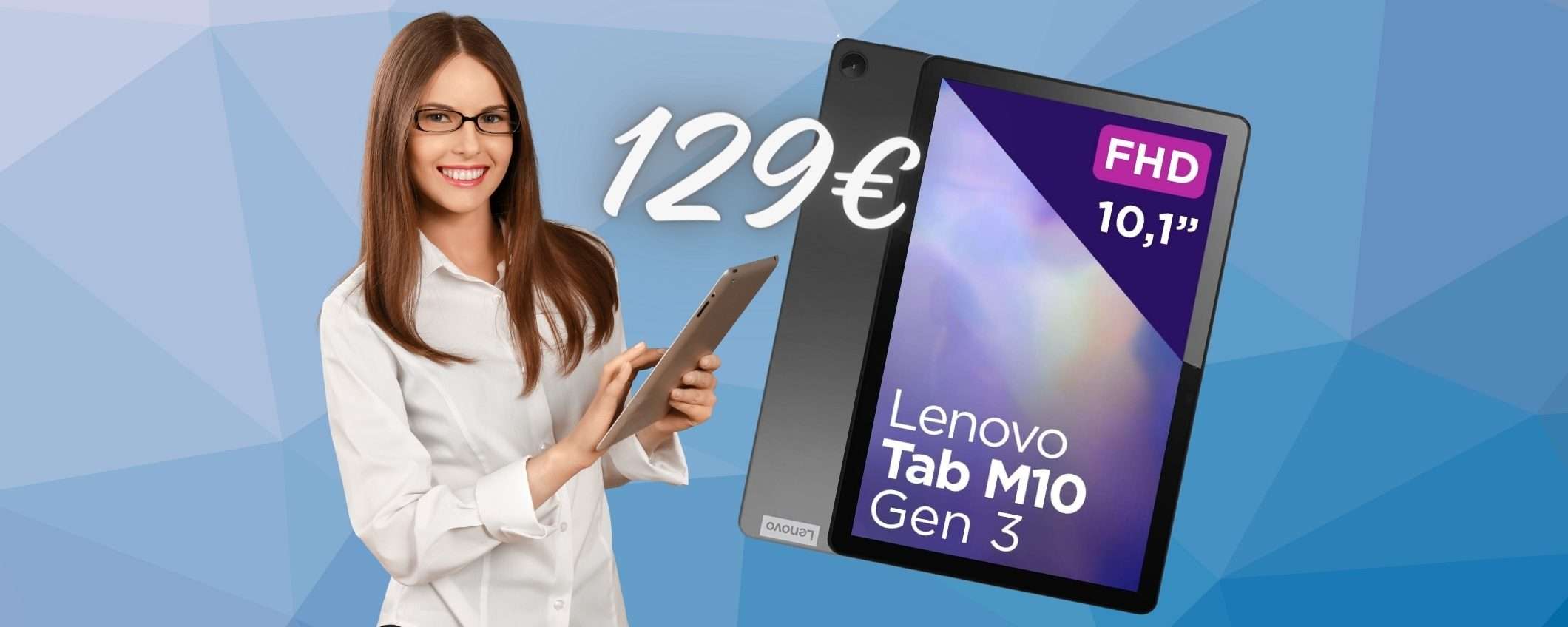 Lenovo Tab M10 al PREZZO più BASSO di SEMPRE su Amazon (129€)