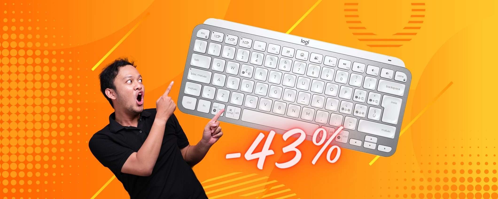 Logitech MX Keys Mini: la tastiera compatta che NON HA RIVALI (-43%)