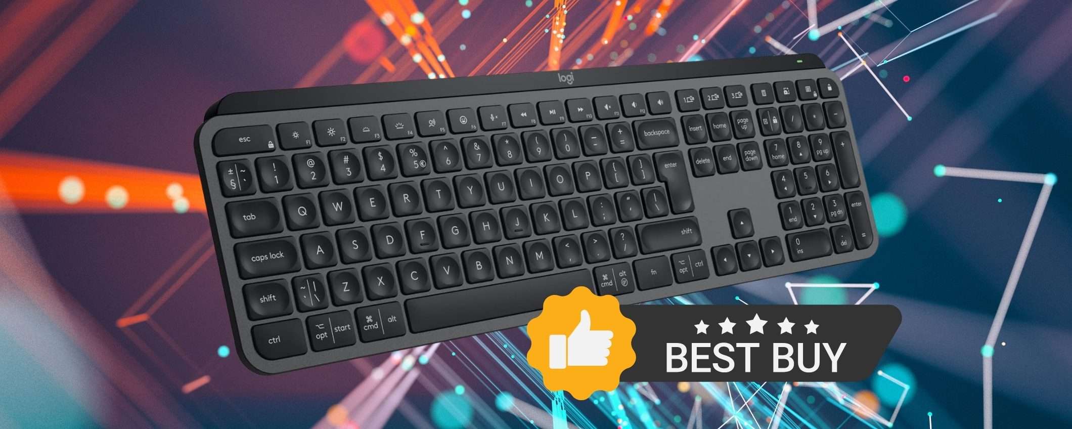 Logitech MX Keys S a 19,27€ al mese SENZA INTERESSI solo su Amazon