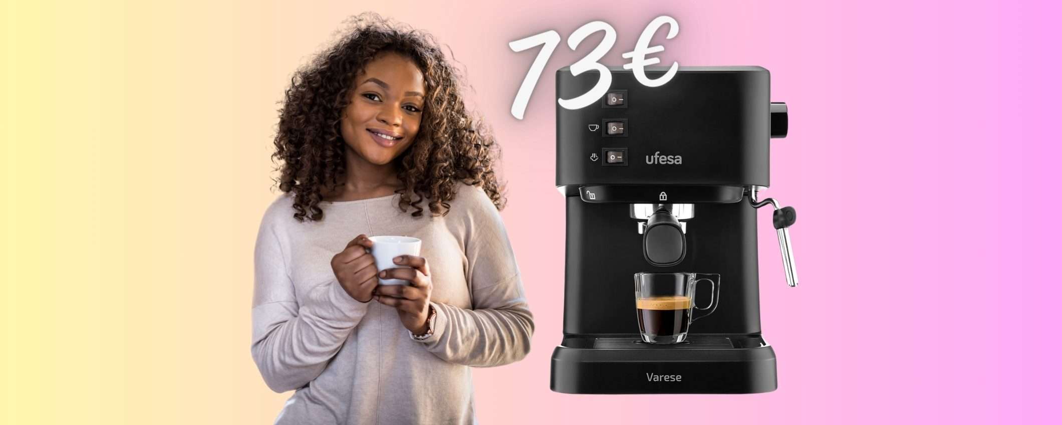 Macchina Caffè e Cappuccino a un PREZZO da FAVOLA, su Amazon a 73€