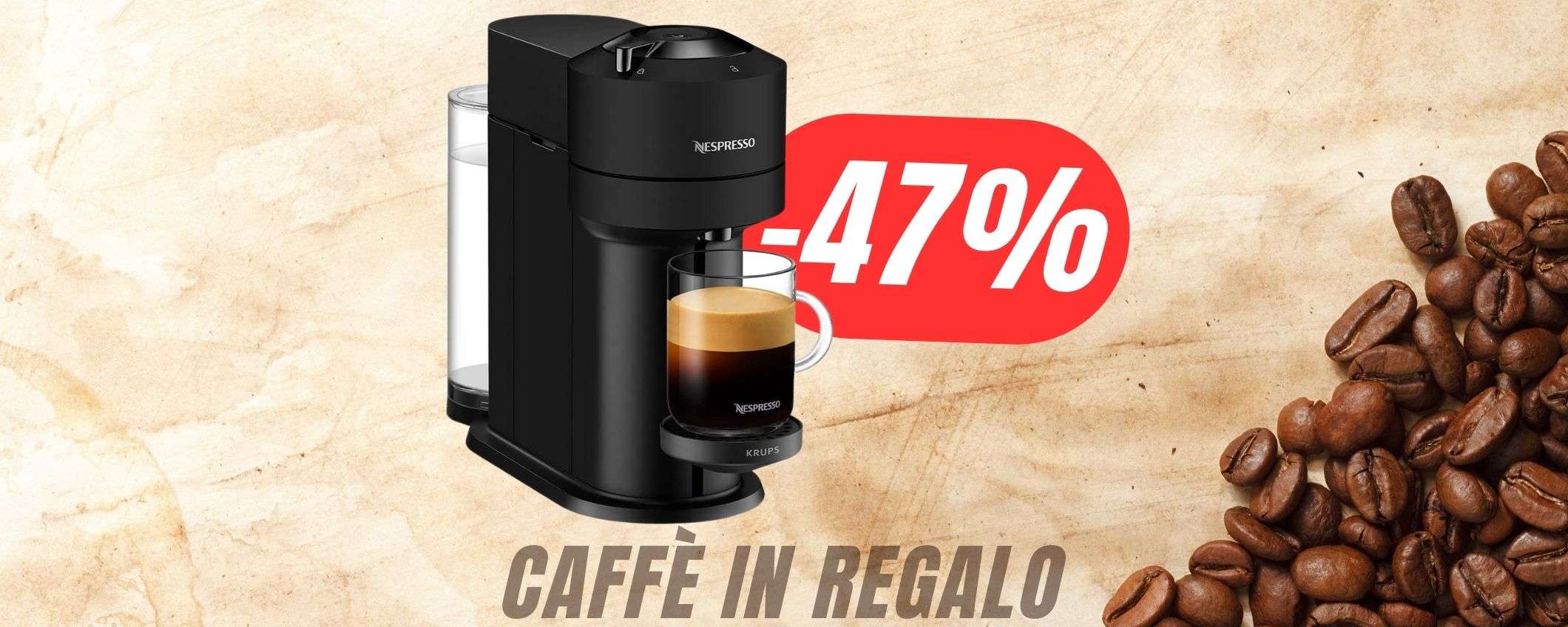 Macchina NESPRESSO con 30€ di CAFFÈ in regalo a un prezzo folle su Amazon!