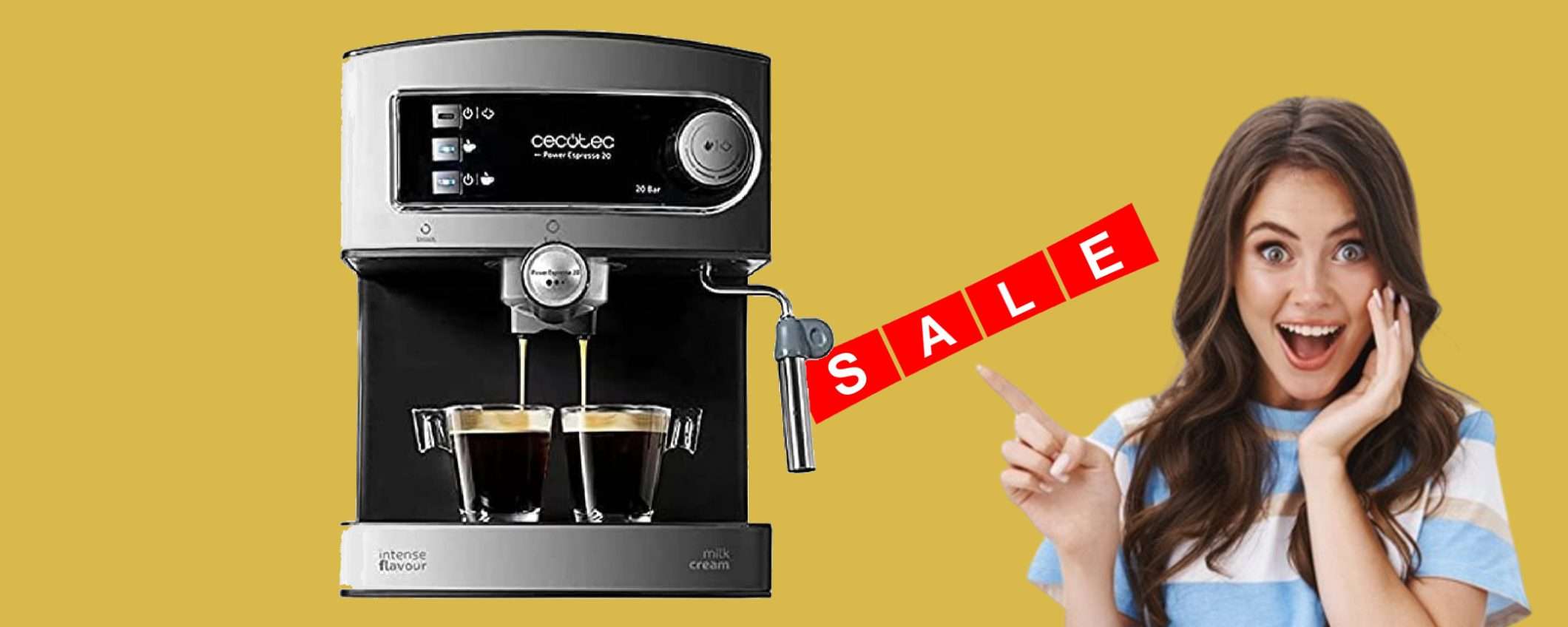 Macchina da caffè Power Espresso in sconto WOW a soli 69€