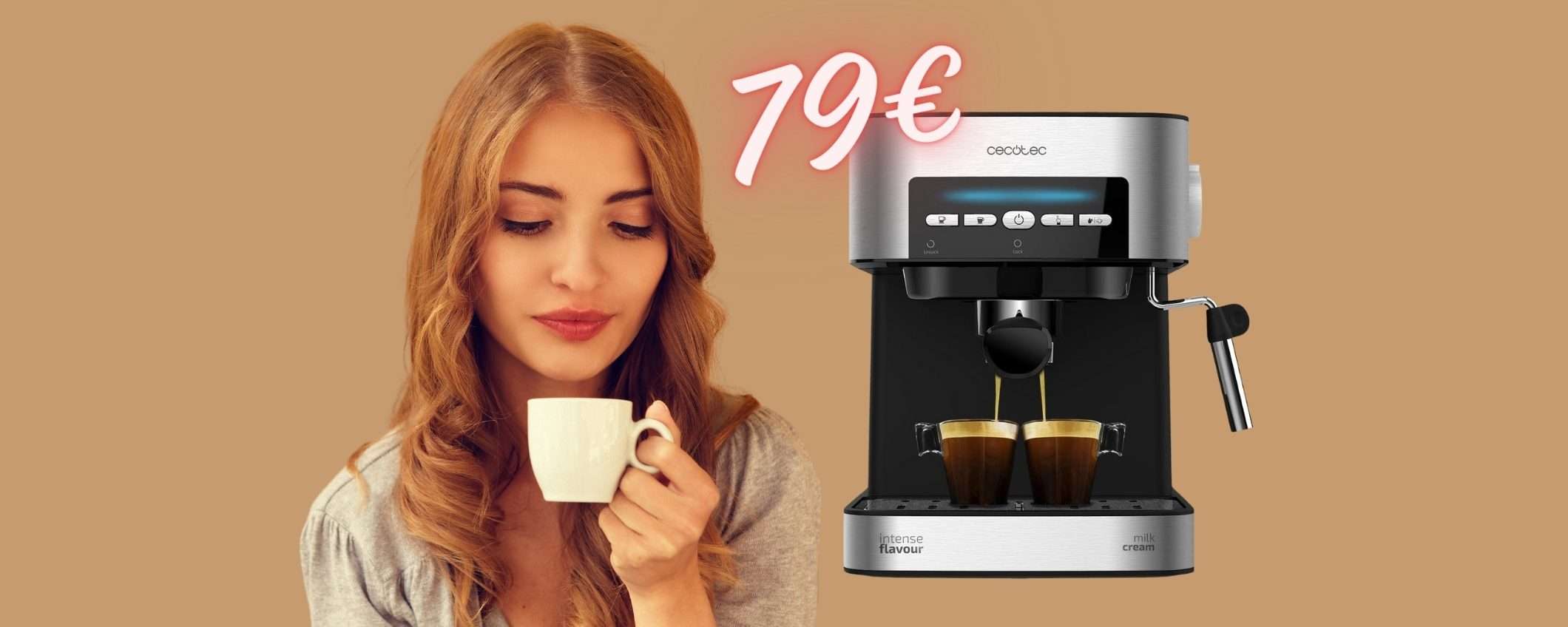 Macchina per espresso: il caffè come al bar quando vuoi a SOLI 79€