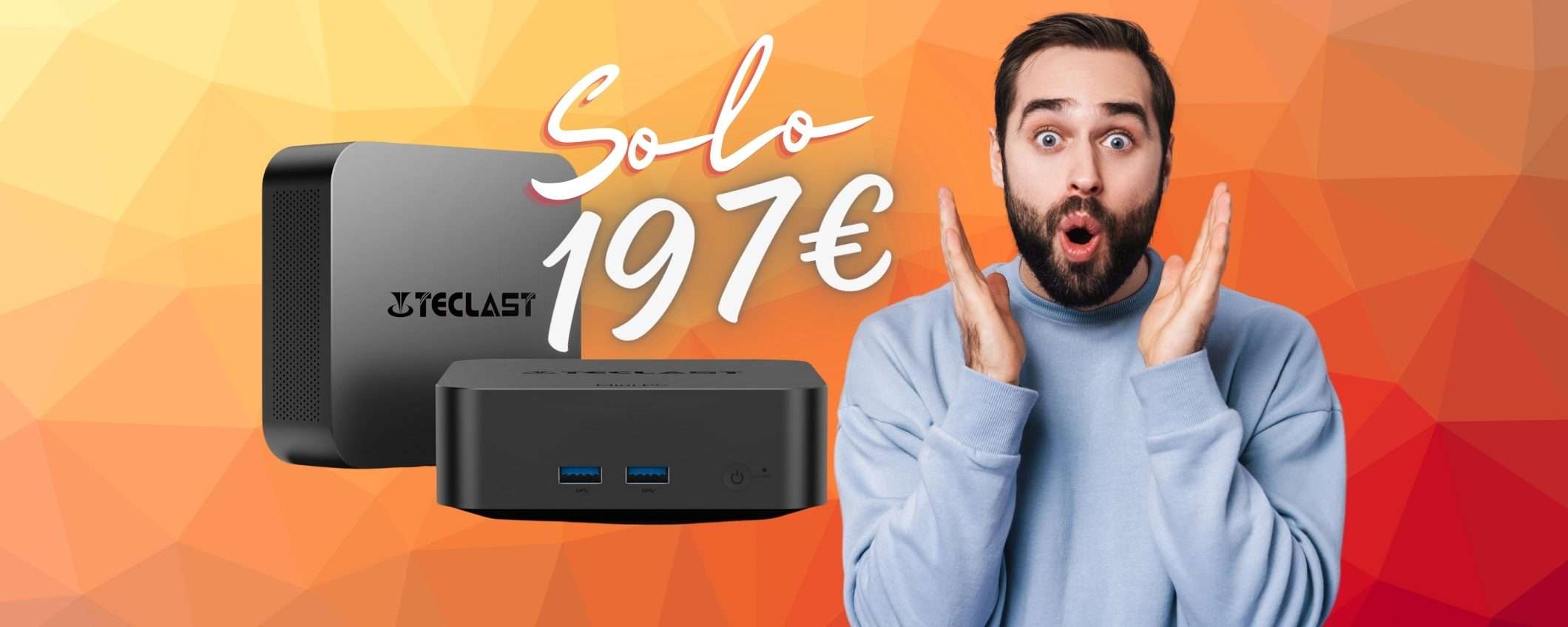 Mini PC dalla POTENZA ESAGERATA a prezzo piccolo, solo 197€ su Amazon