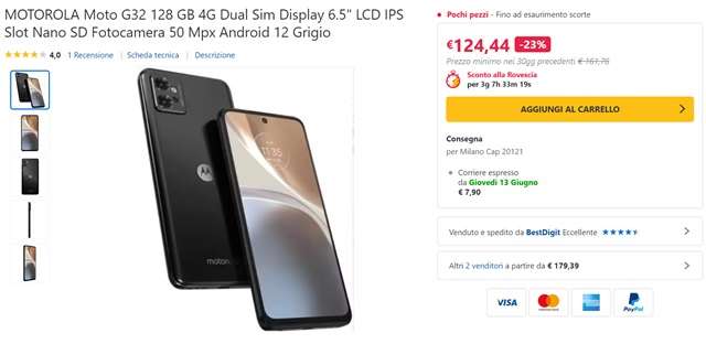 motorola moto g32 eprice 124 euro