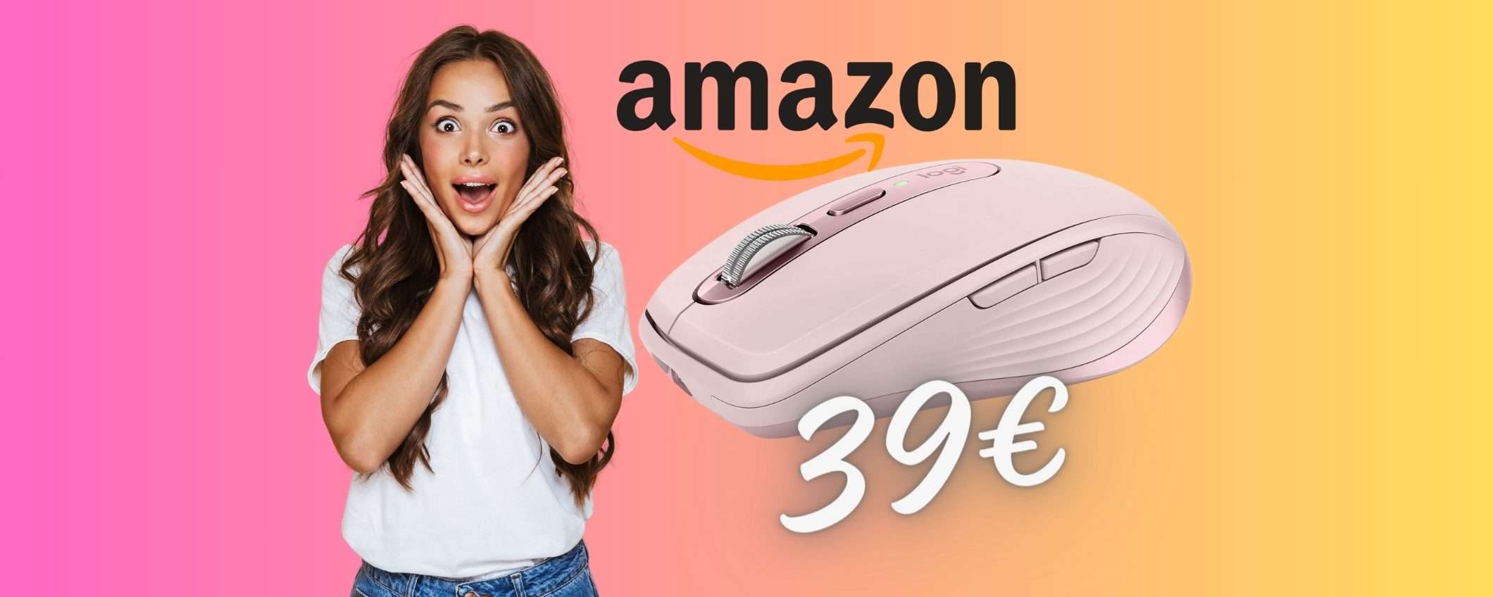 Il mouse wireless Logitech MX Anywhere 3 CROLLA su Amazon a 39€