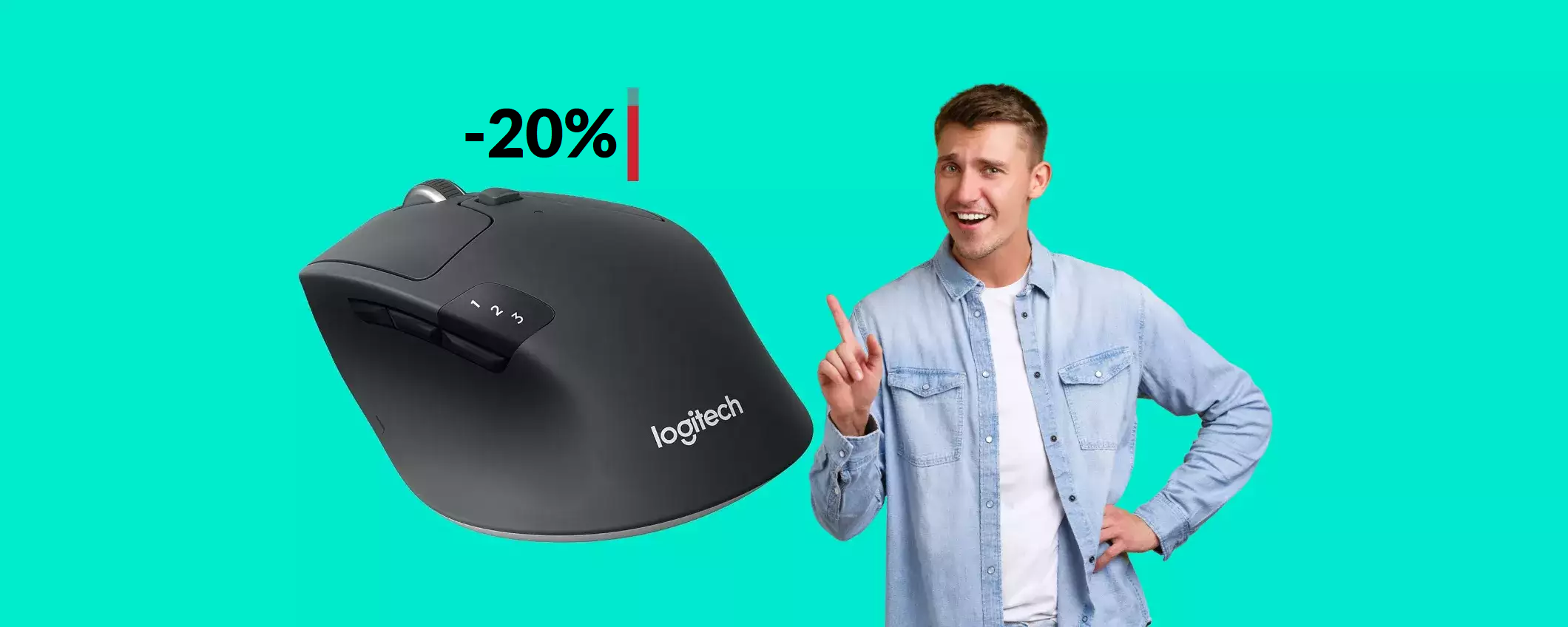 Mouse Logitech MULTI dispositivo: super preciso e lo usi con tutto