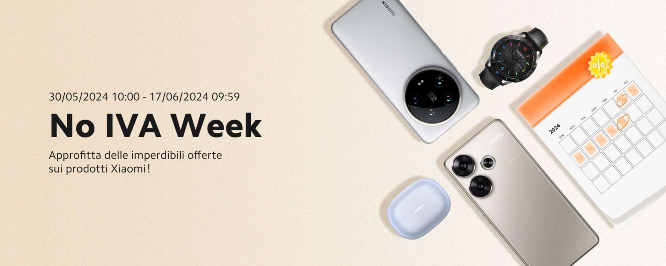 Xiaomi No IVA Week: risparmia oltre 130 euro