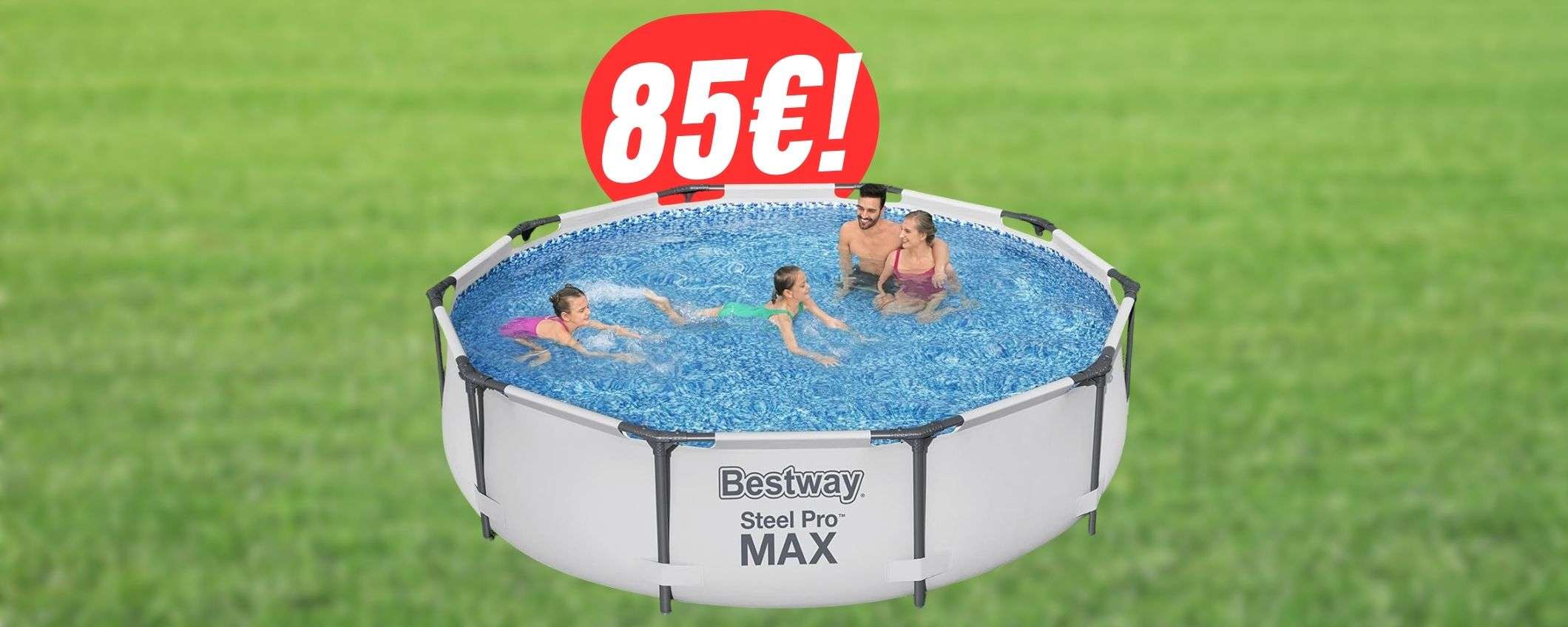 La MAXI-PISCINA tonda di Bestway è in offerta a soli 85€!