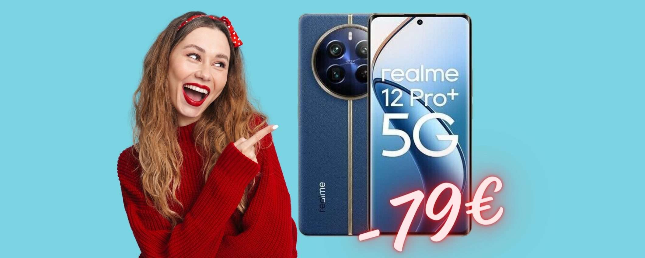 Realme 12 Pro+ 5G con 512GB di memoria a PREZZO WOW (eBay)