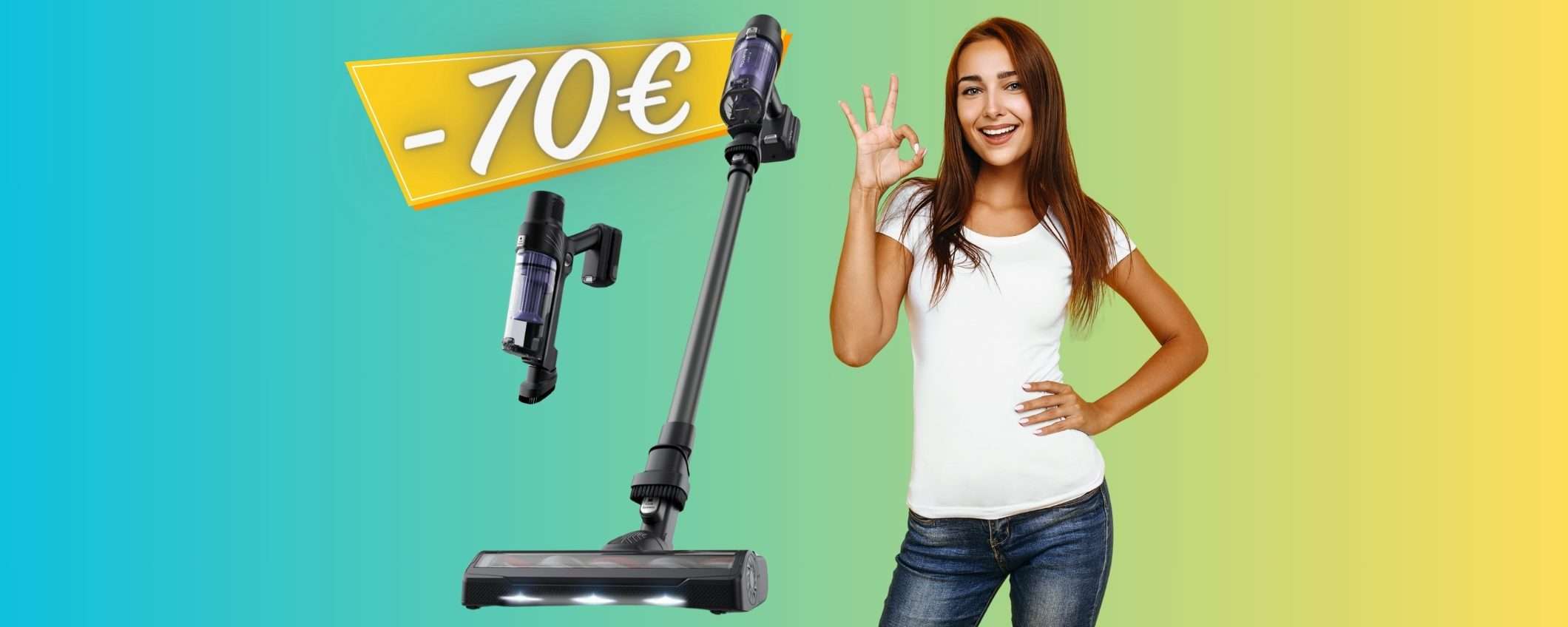 Rowenta X-PERT: aspirapolvere senza fili TOP in OFFERTA a 70€ in MENO