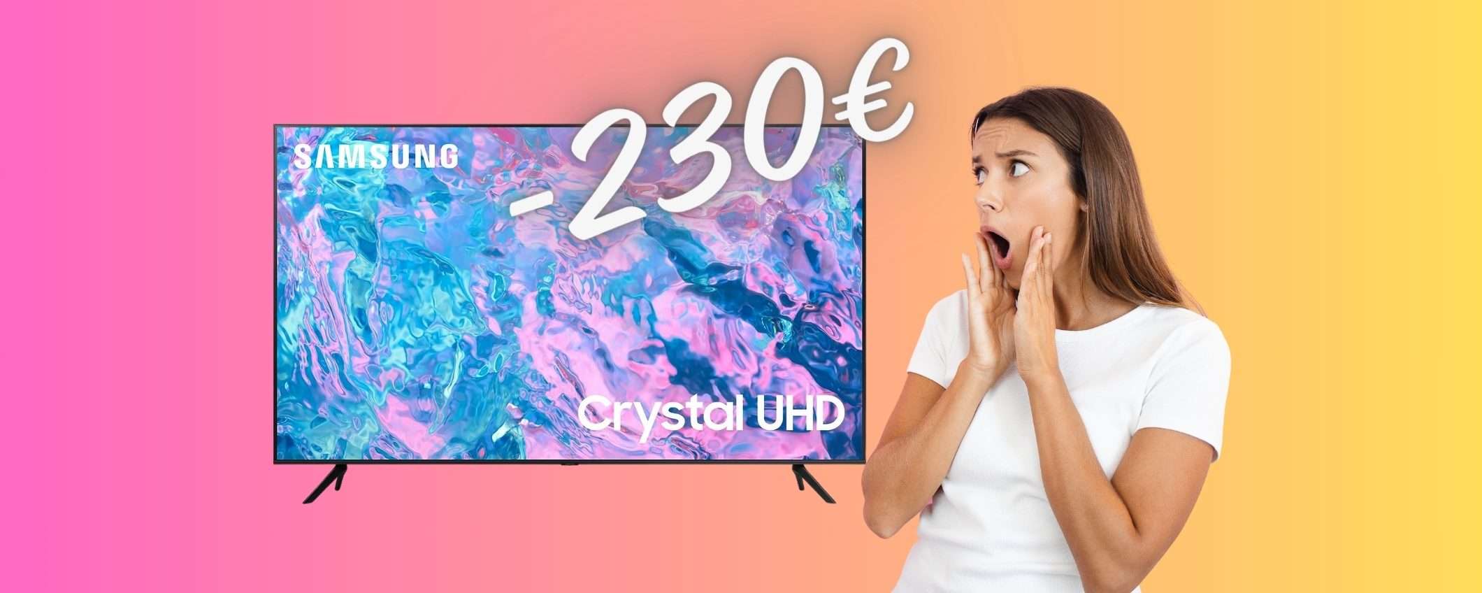 Samsung Crystal UHD: Smart TV da 55 pollici che vogliono tutti al 33%