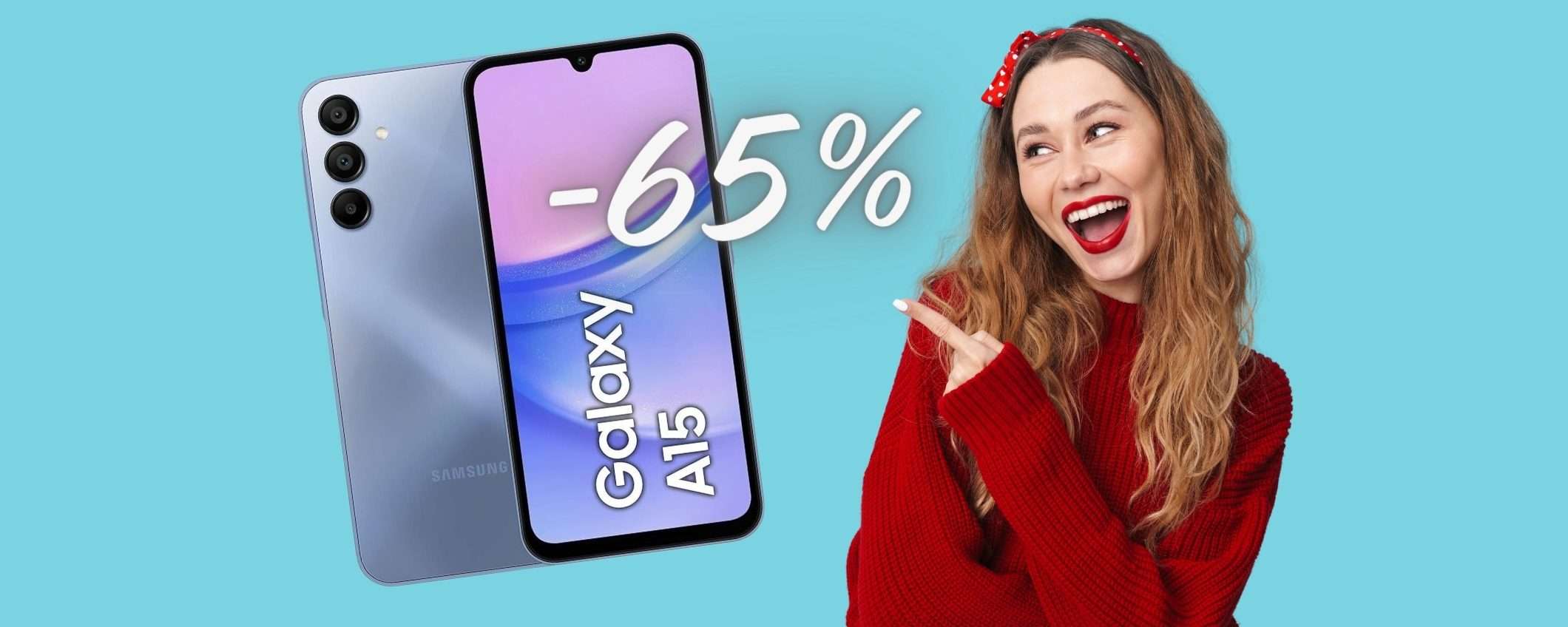 Samsung Galaxy A15 a PREZZO SHOCK su eBay, ora al 65% in MENO