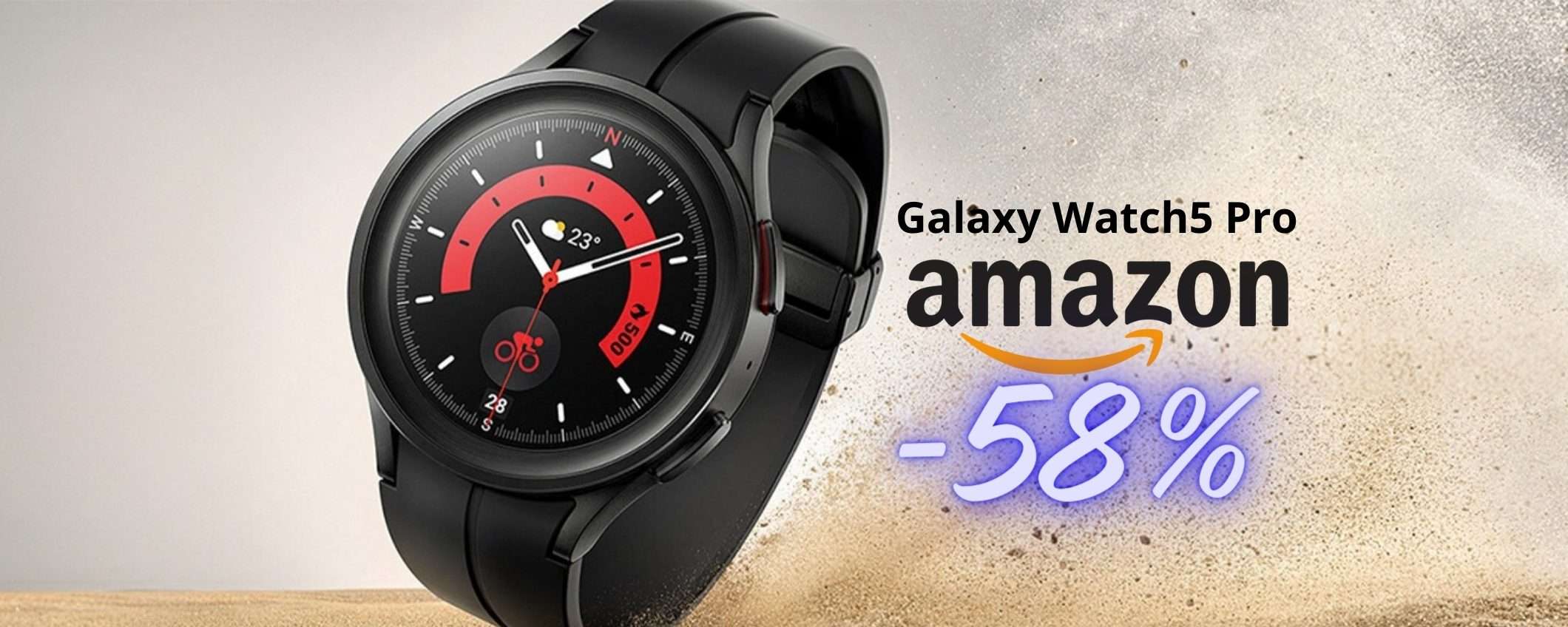 Samsung Galaxy Watch5 Pro a PREZZO da FAVOLA su Amazon (-58%)