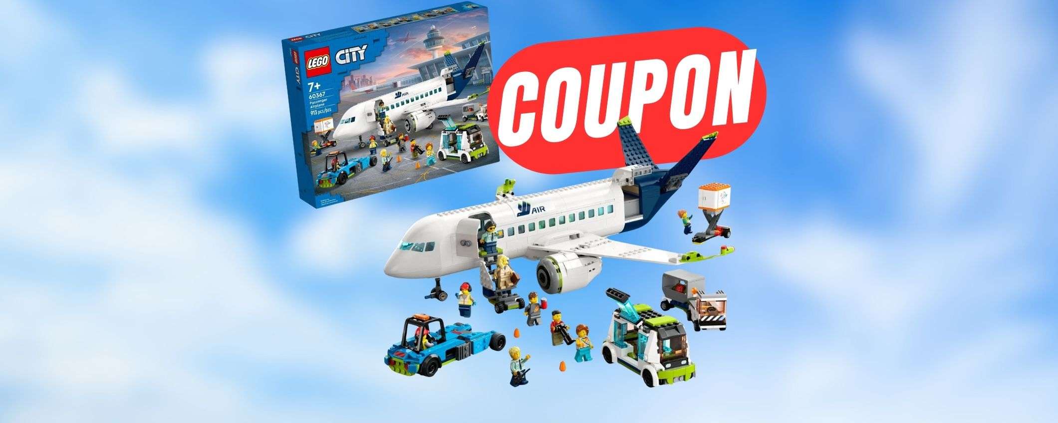 Prendi il volo con l'aereo LEGO e risparmia col COUPON ESCLUSIVO!