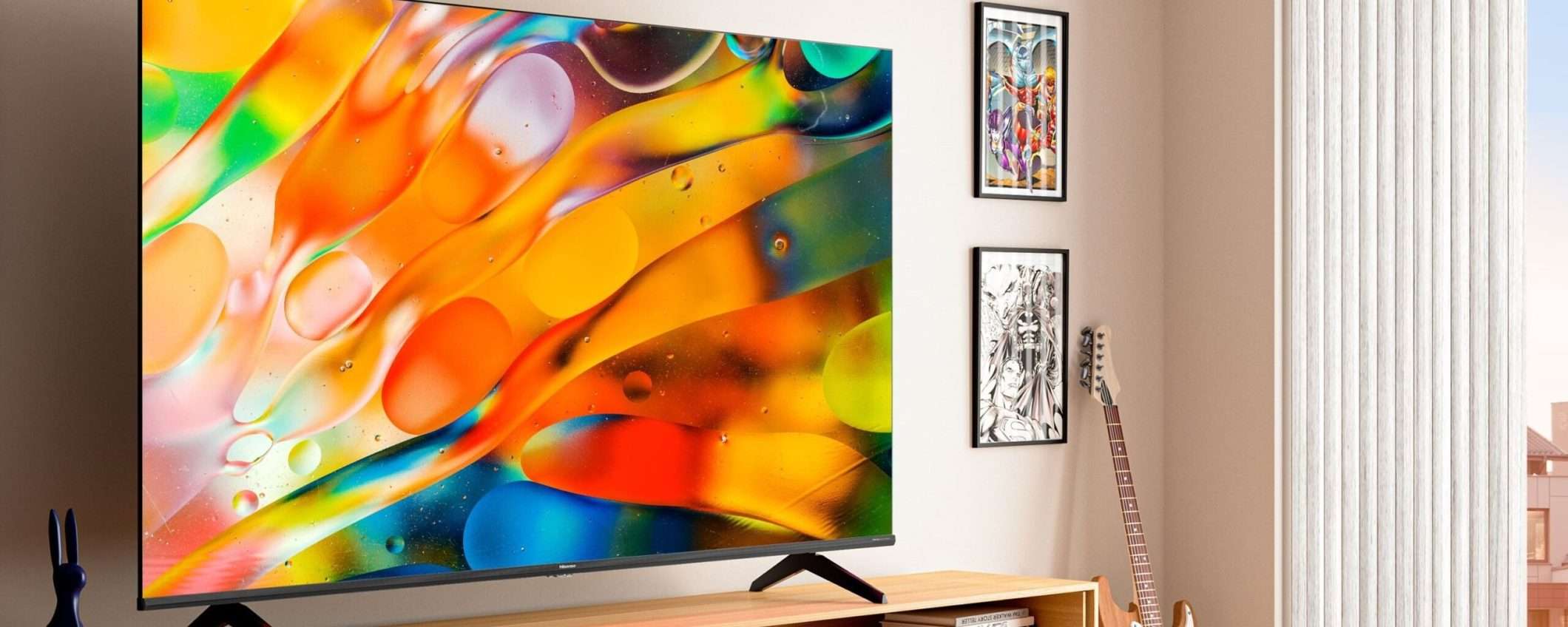 Smart TV QLED da 50 pollici Hisense: nuovo MINIMO su Amazon, ora costa 369€