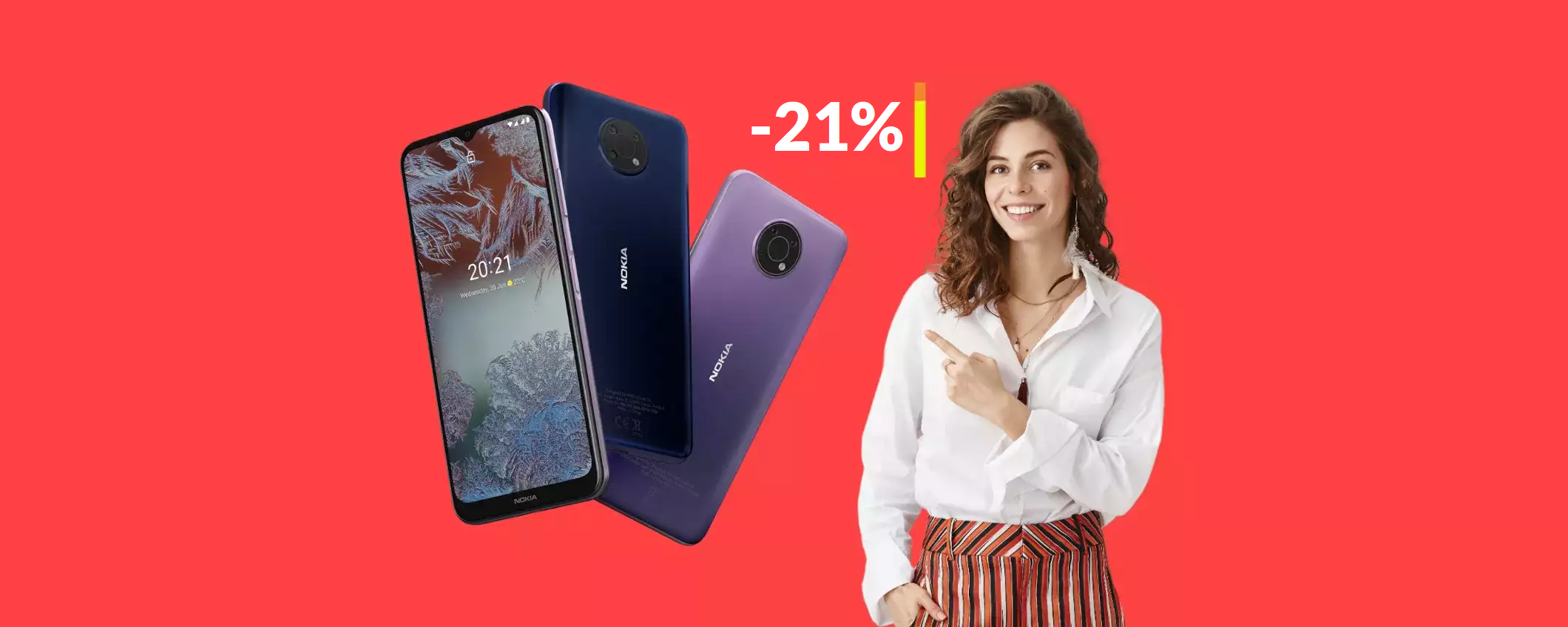 Crolla a soli 124€ il prezzo di Nokia G10: la batteria non finisce mai