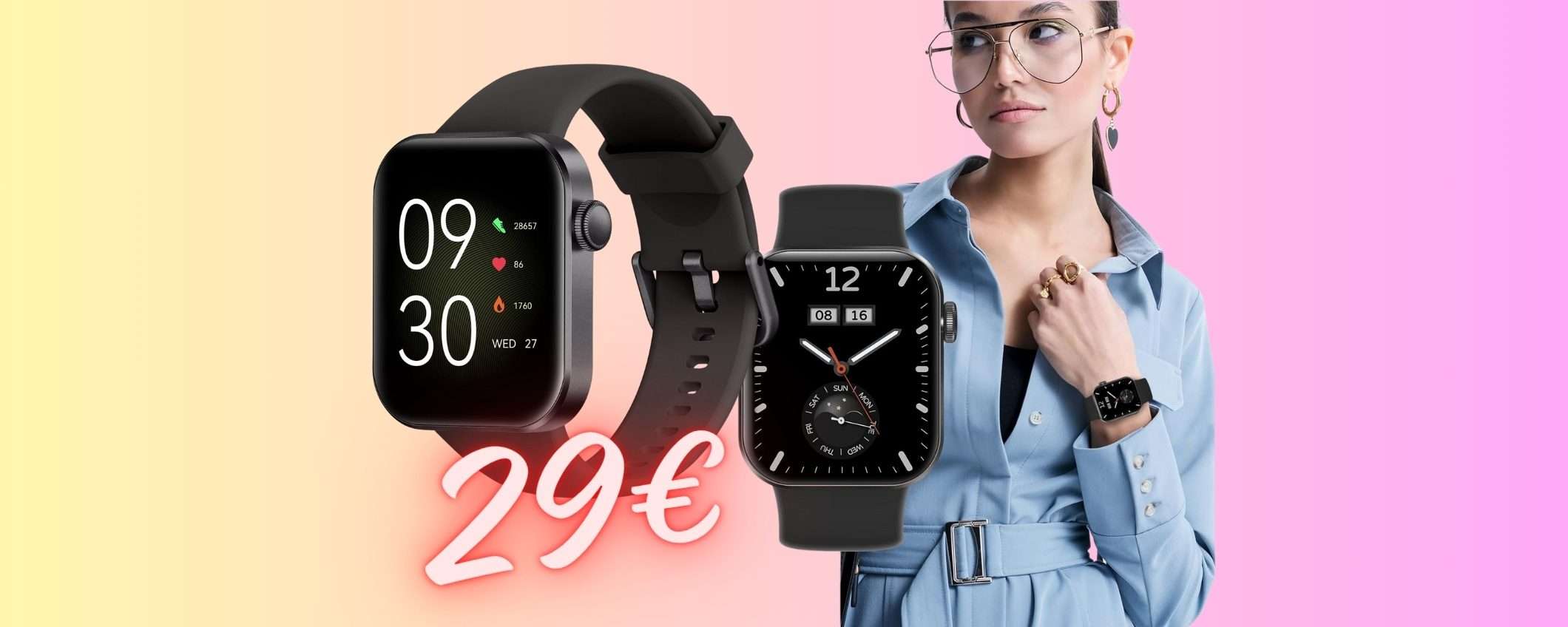 Smartwatch per chiamate dal polso in SCONTO del 70% tuo a 29€